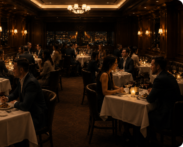 Calm, well-staffed restaurant